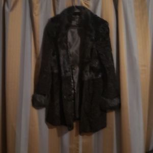 Donna Salyers' Fabulous Furs black coat